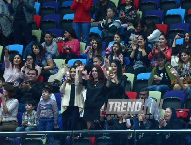 National Gymnastics Arena in Baku hosts Novruz show. Azerbaijan, 19 match, 2016
